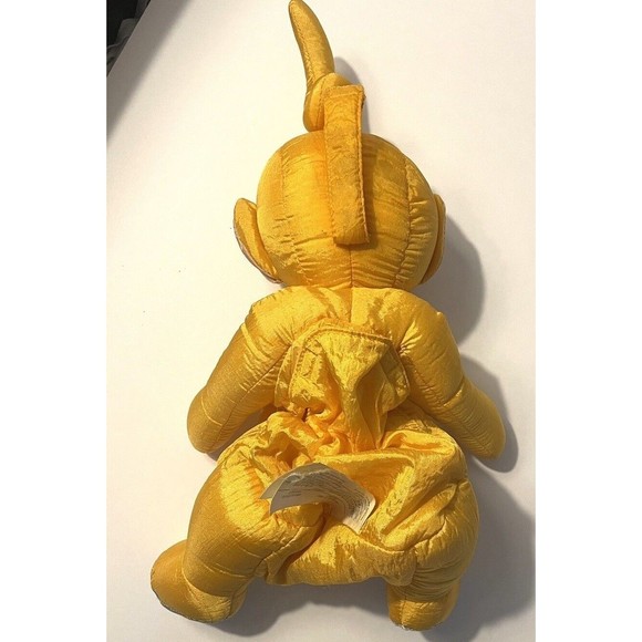 Teletubbies Vtg Mega Bloks Byebye Build n' Tote  Dipsy Yellow 15 Plush Bag P5 - Picture 2 of 6